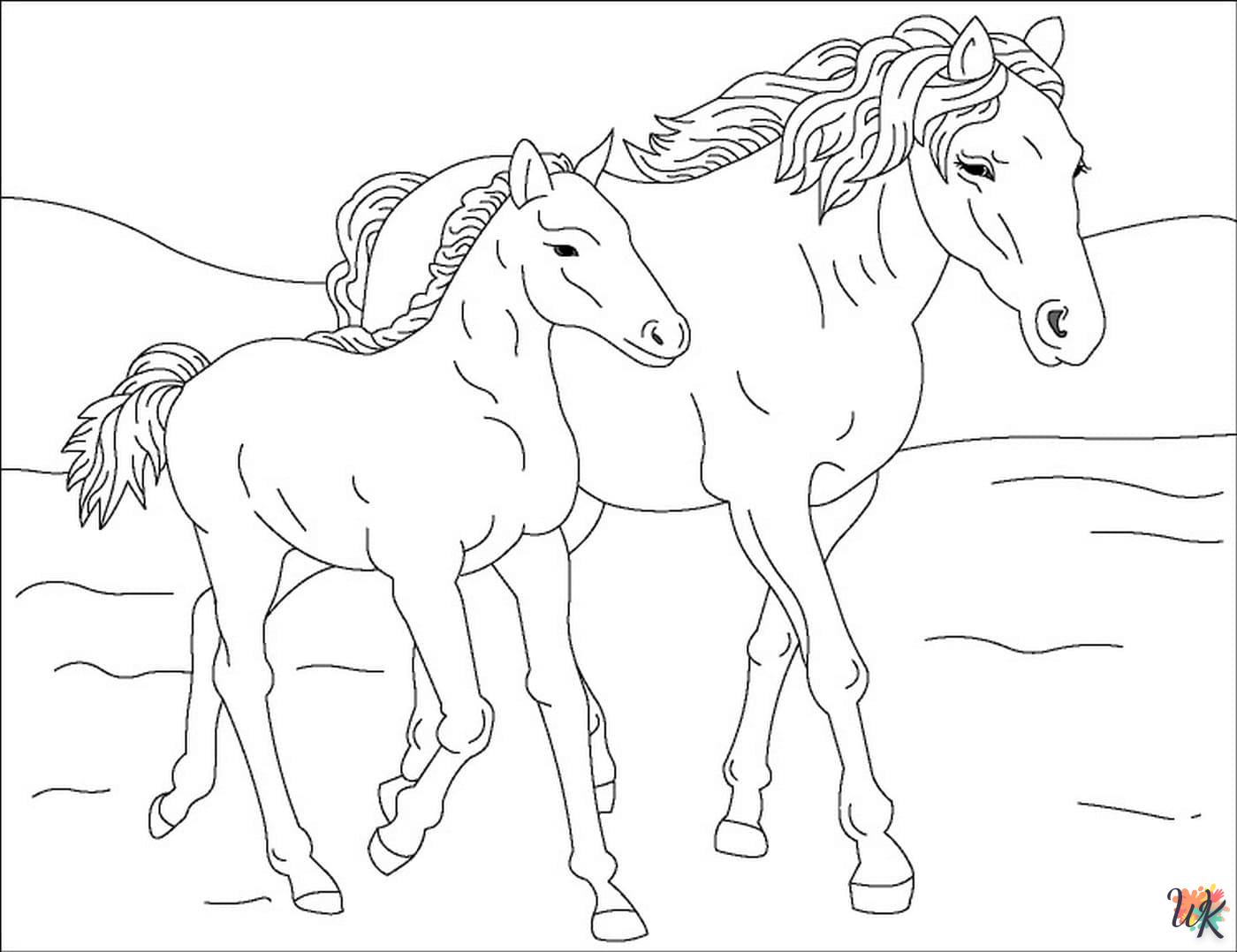 Kleurplaten Paarden 4