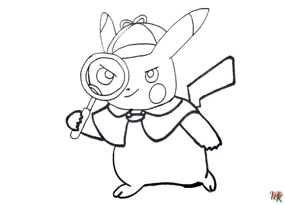 Pikachu kleurplaten 15