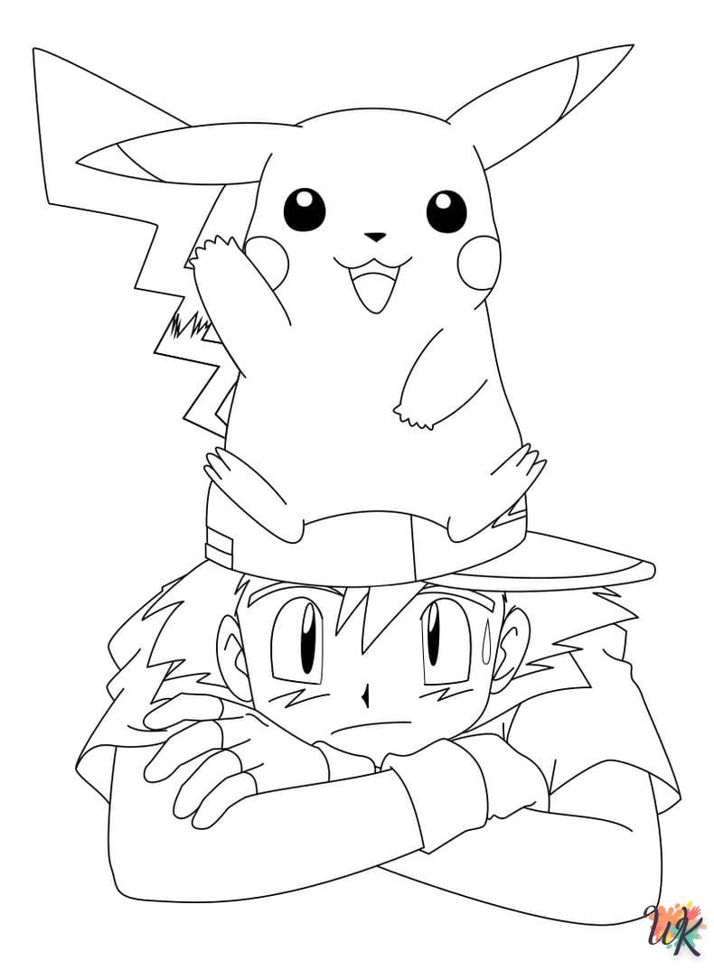 Pikachu kleurplaten 24