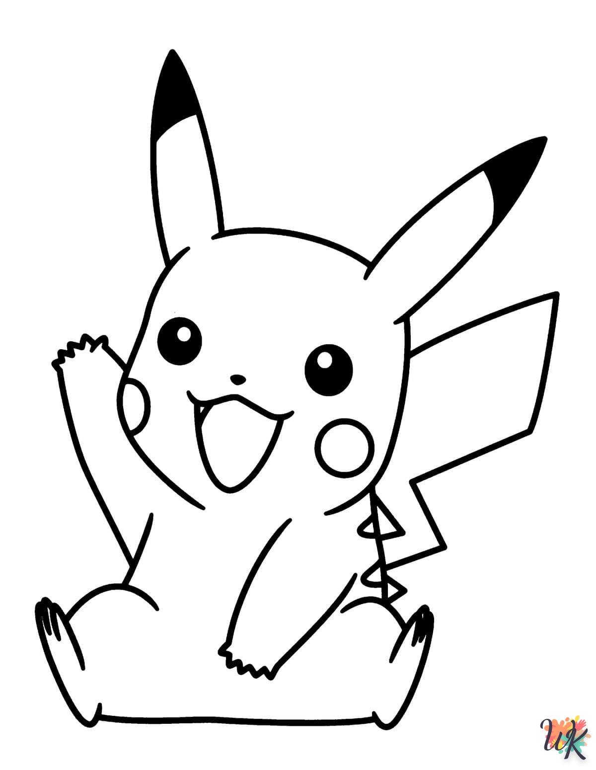 Pikachu kleurplaten 27