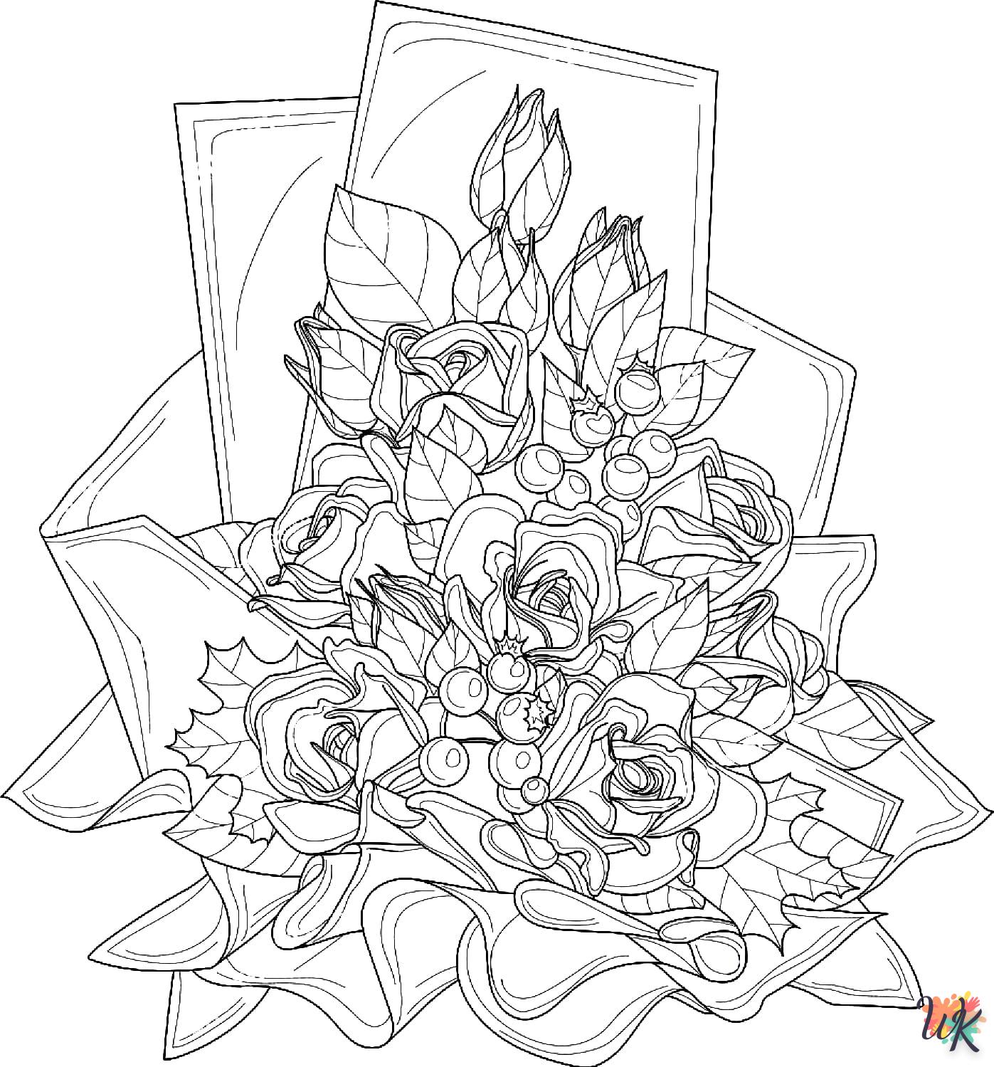 kleurplaaten bosje bloemen 3