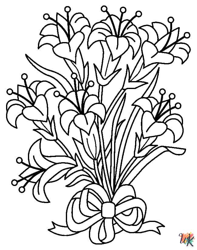 kleurplaaten bosje bloemen 6