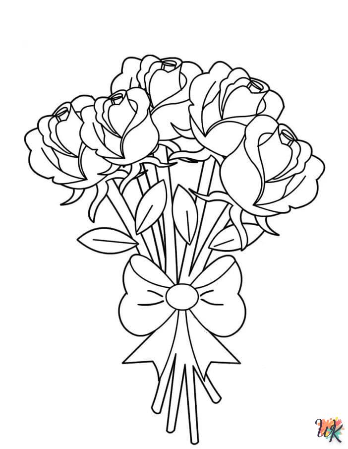 kleurplaaten bosje bloemen 7