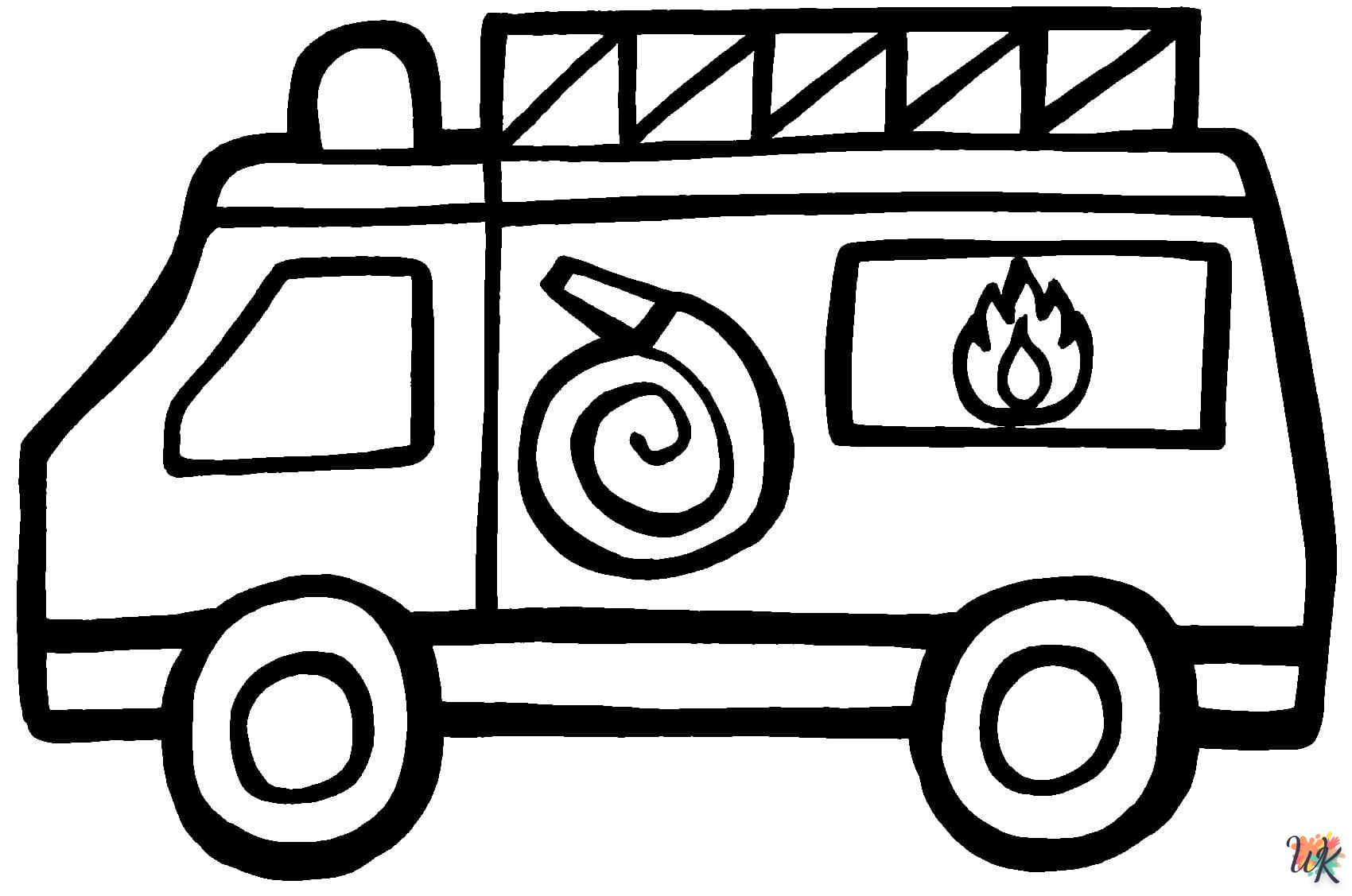 Brandweerwagens 24 kleurplaten brandweerwagens 16