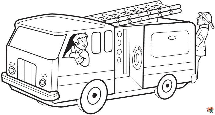 Brandweerwagens 36 kleurplaten brandweerwagens 3
