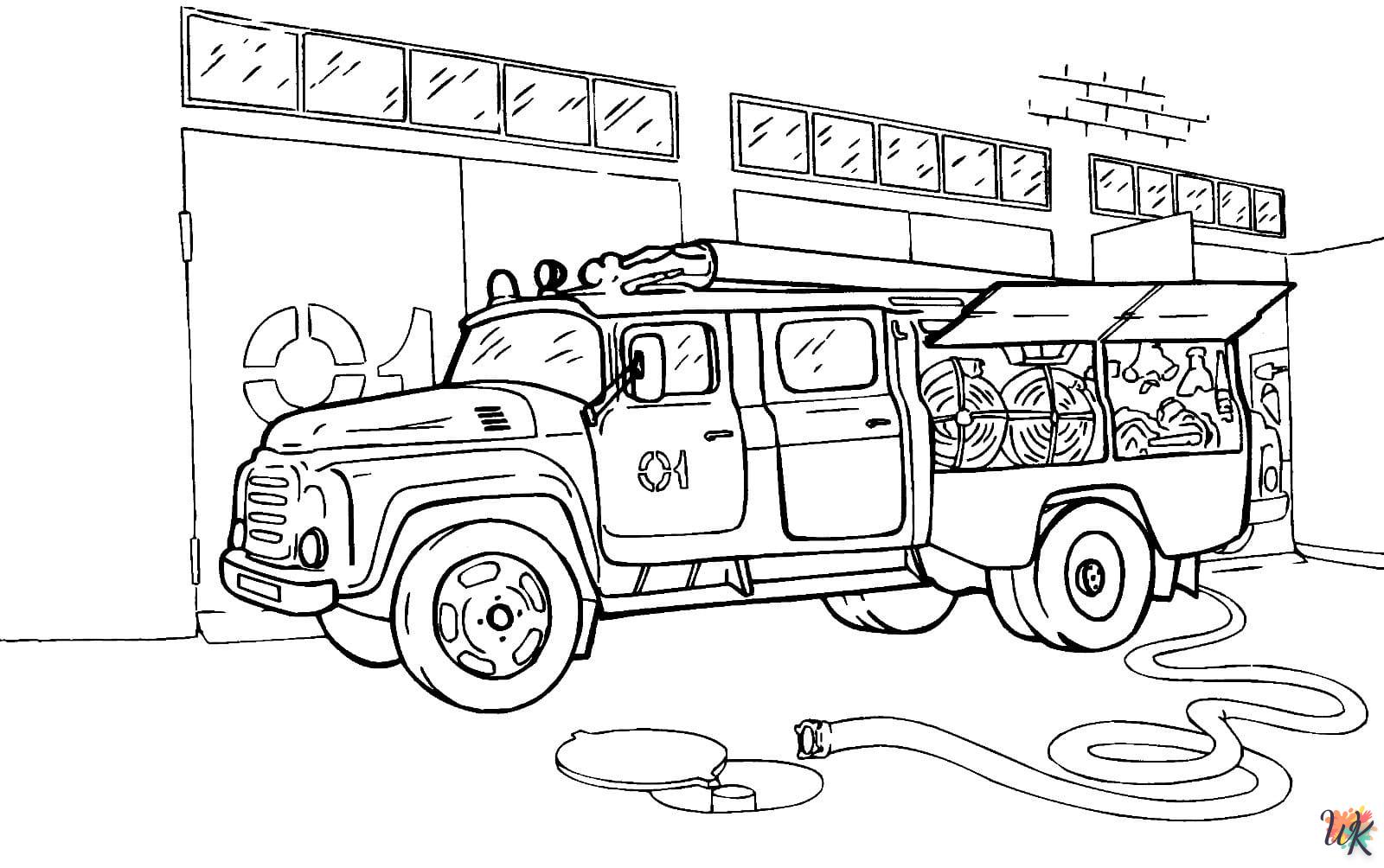 kleurplaten brandweerwagens 32