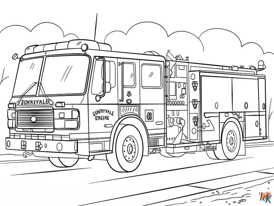 kleurplaten brandweerwagens 5