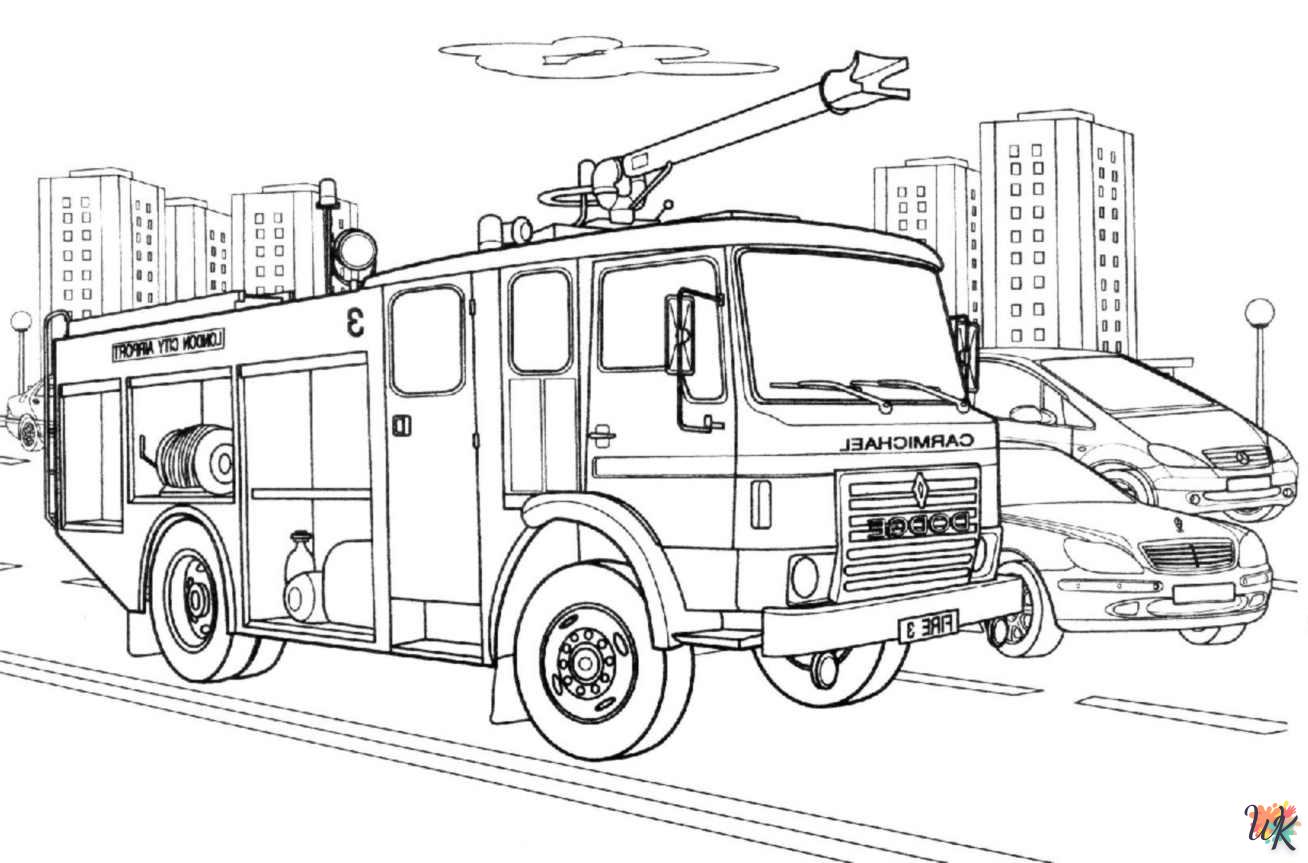kleurplaten brandweerwagens 6