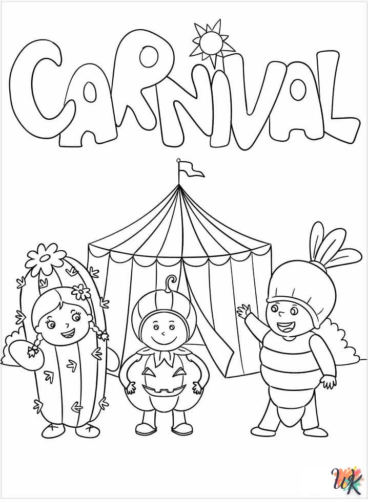 kleurplaten carnaval 3