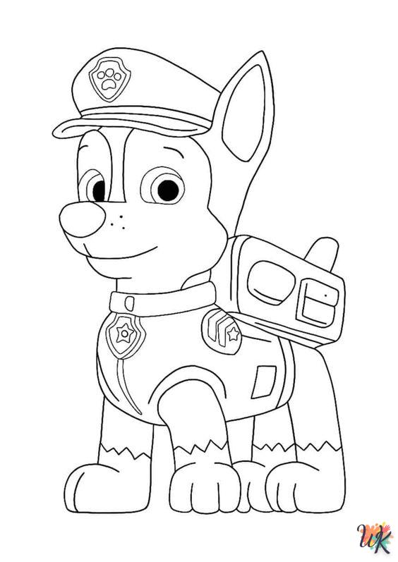 kleurplaten paw patrol chase 1