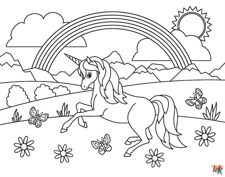 kleurplaten unicorn regenboog (10)
