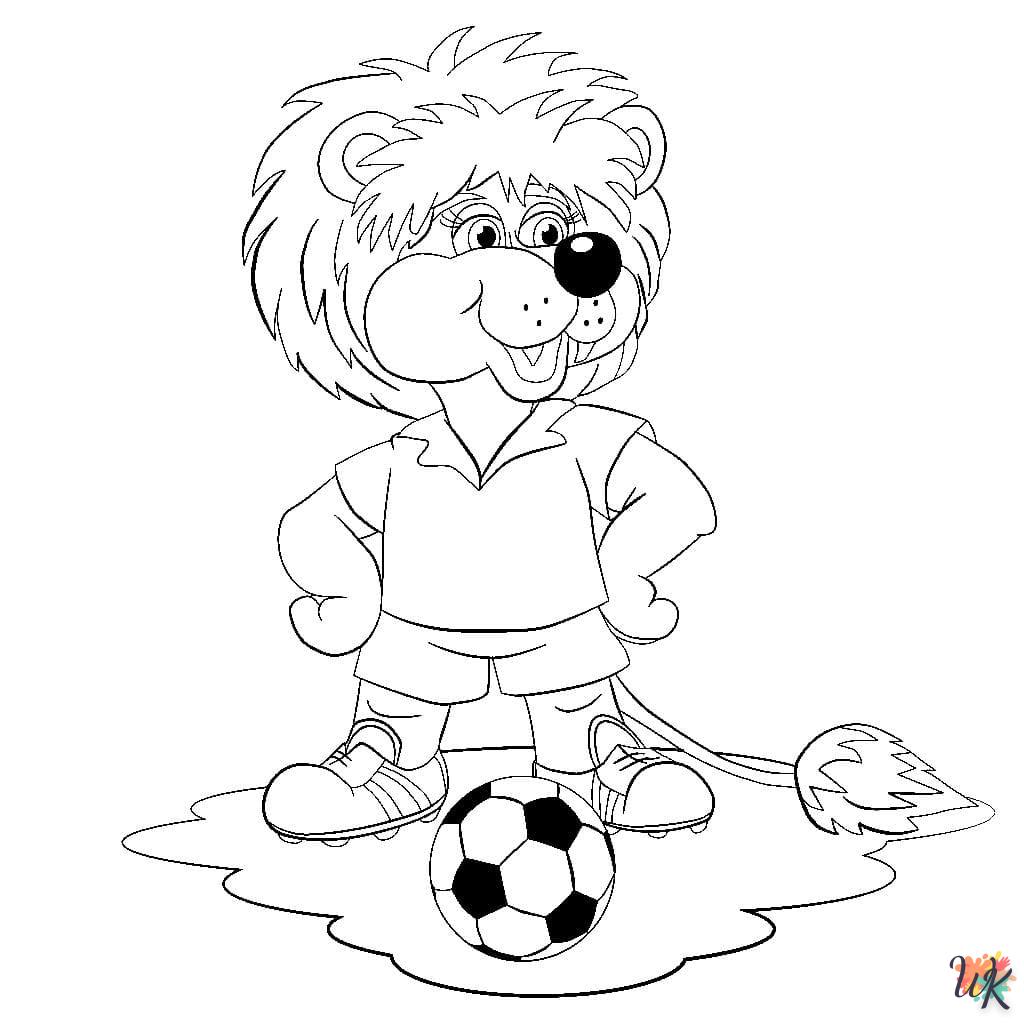 kleurplaten voetbal 17