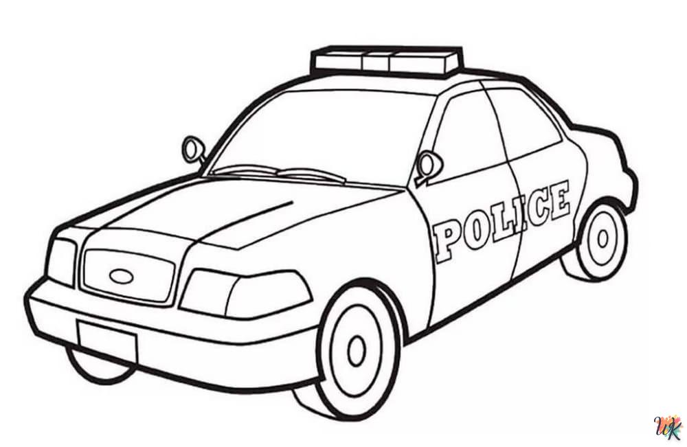 politieauto kleurplaten 11