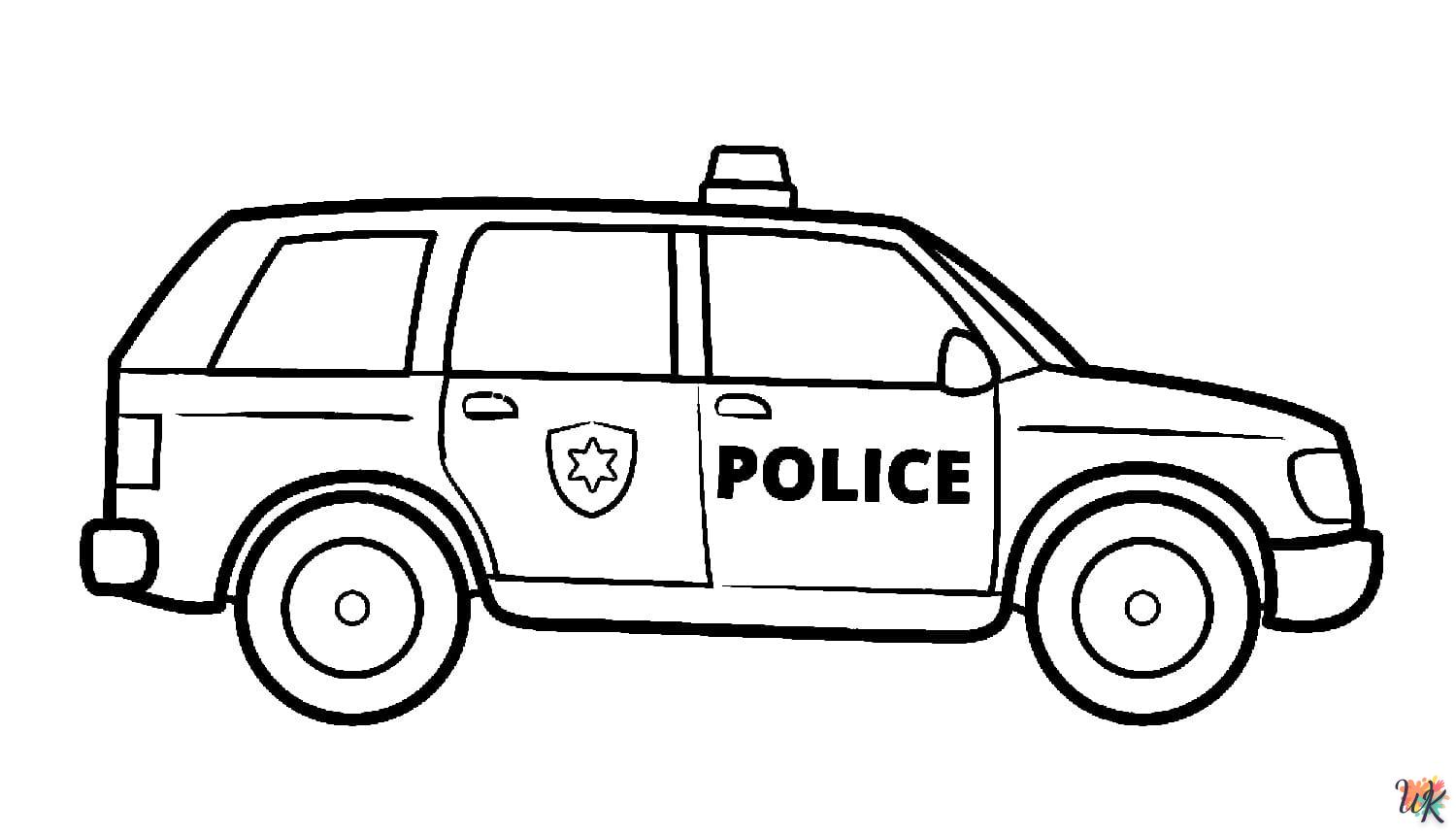 politieauto kleurplaten 25
