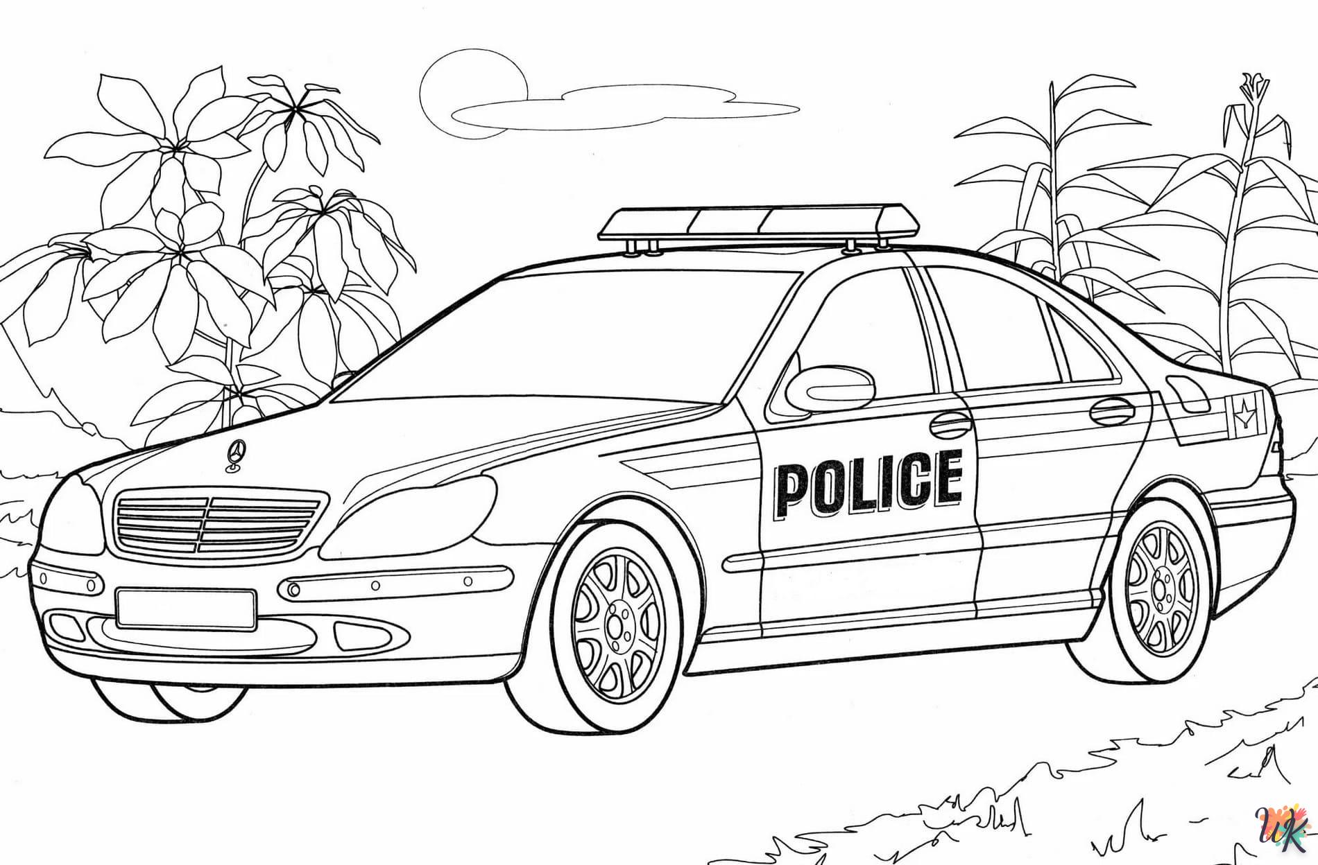 politieauto kleurplaten 32