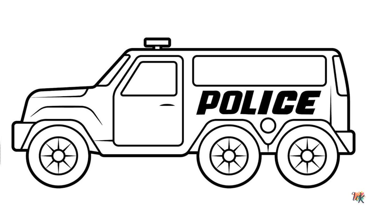 politieauto kleurplaten 5