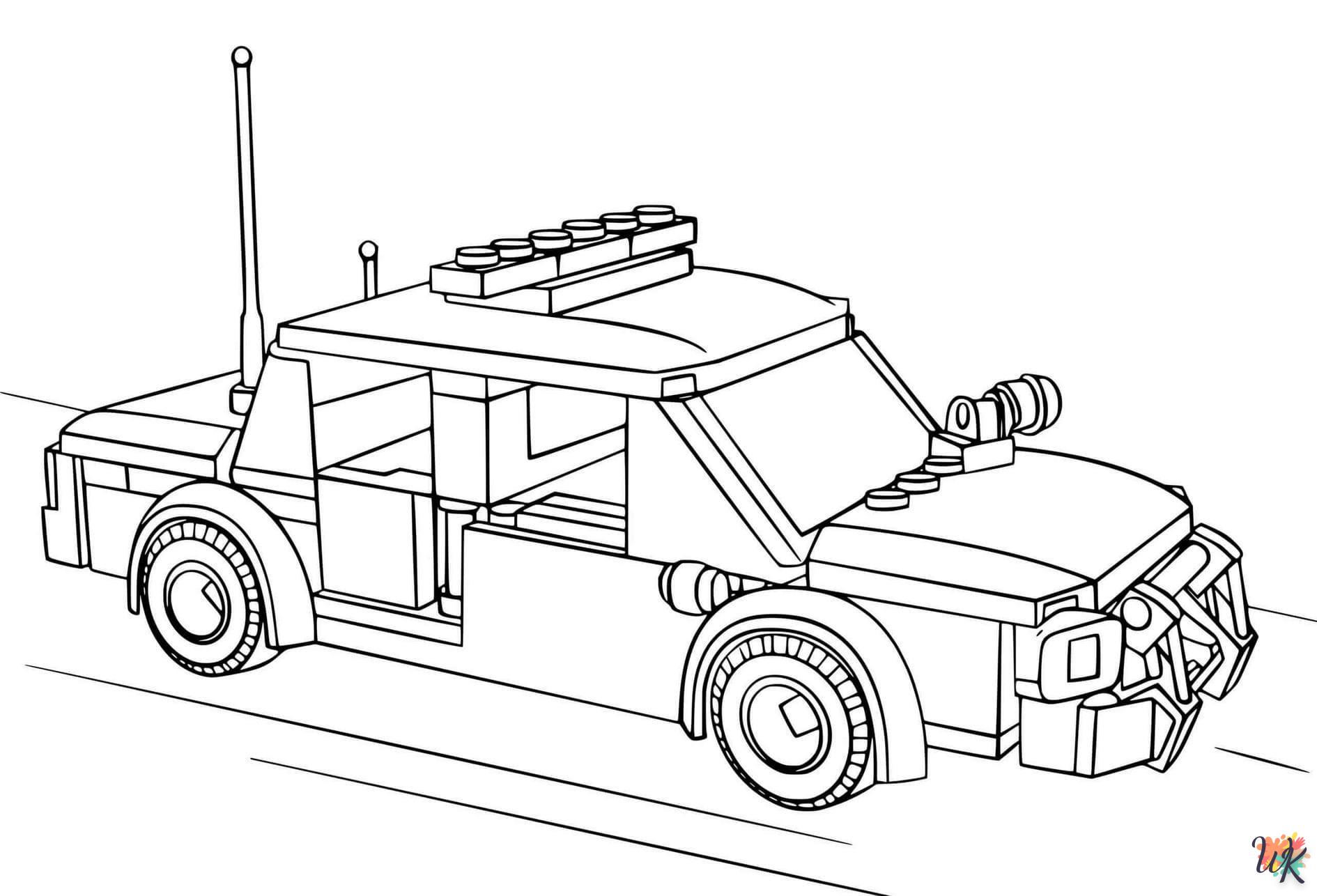 politieauto kleurplaten 9