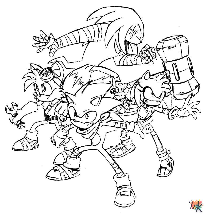 sonic kleurplaten 12