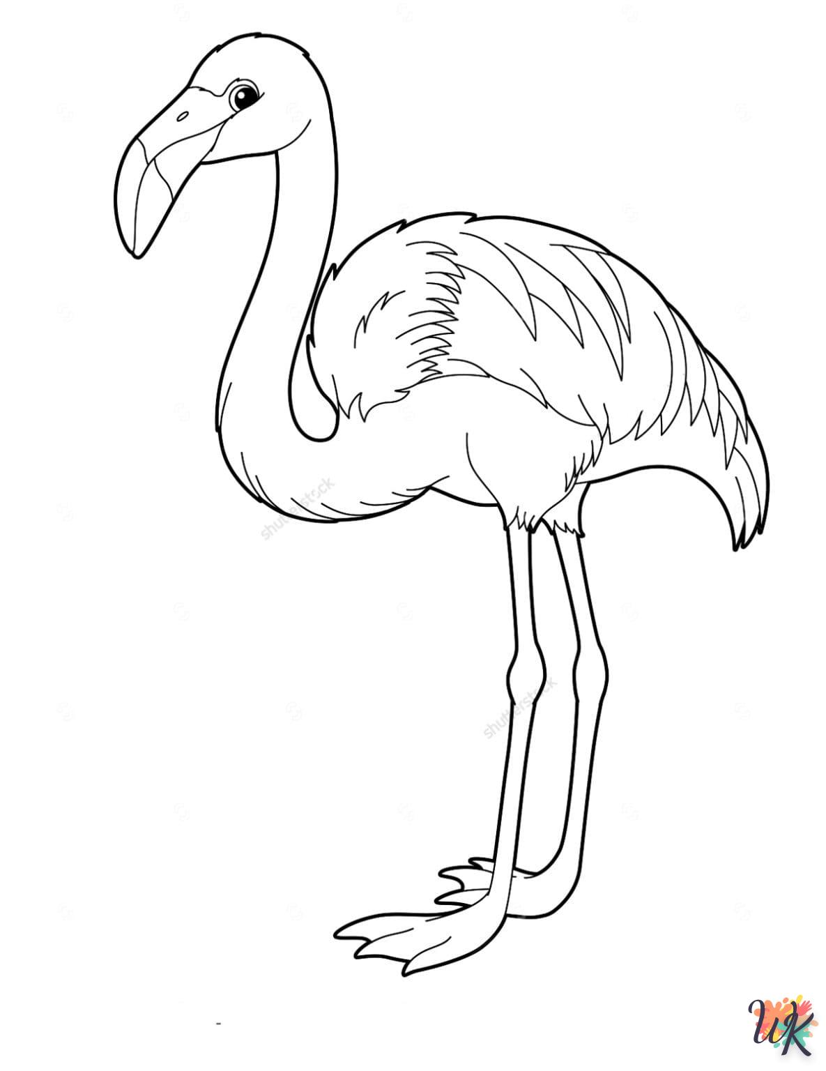 Kleurplaten Flamingo 16