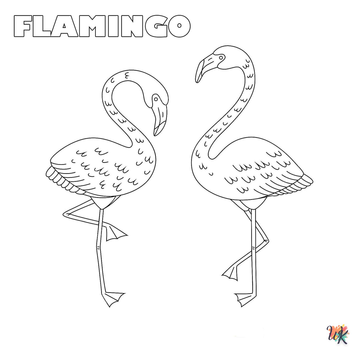 Kleurplaten Flamingo 26