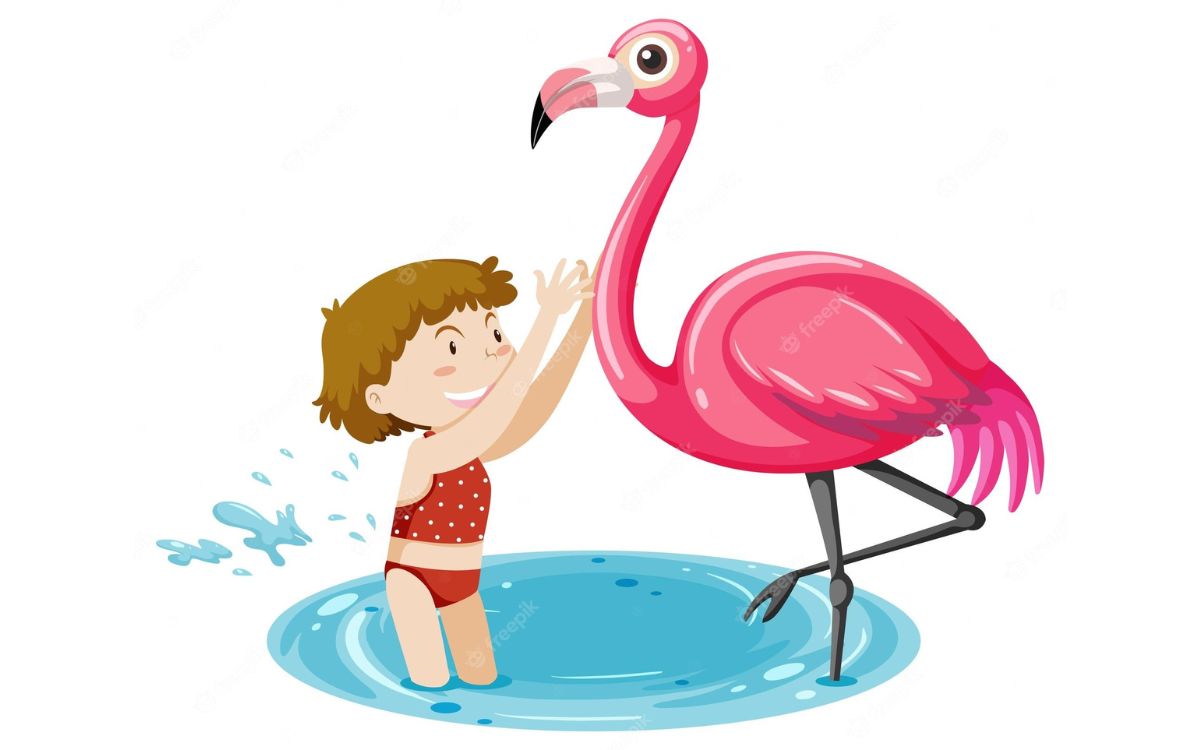 Kleurplaten Flamingo logo