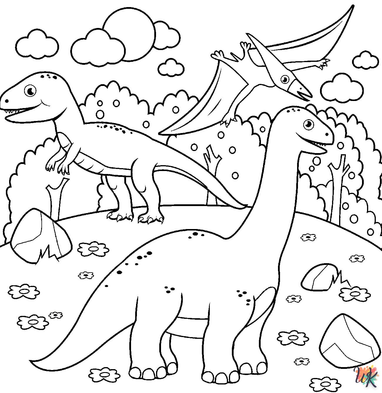 kleurplaten dinosaurus 33