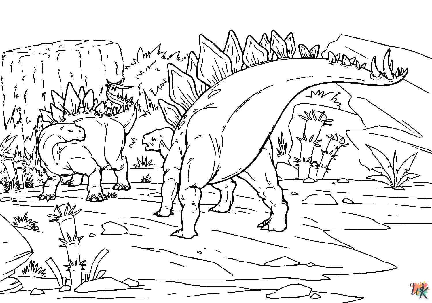 kleurplaten dinosaurus 8