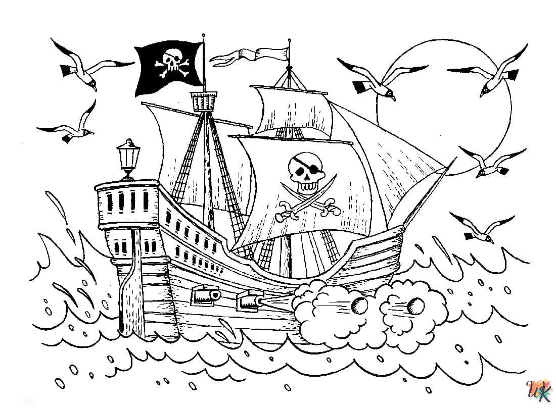 kleurplaten piraten 21