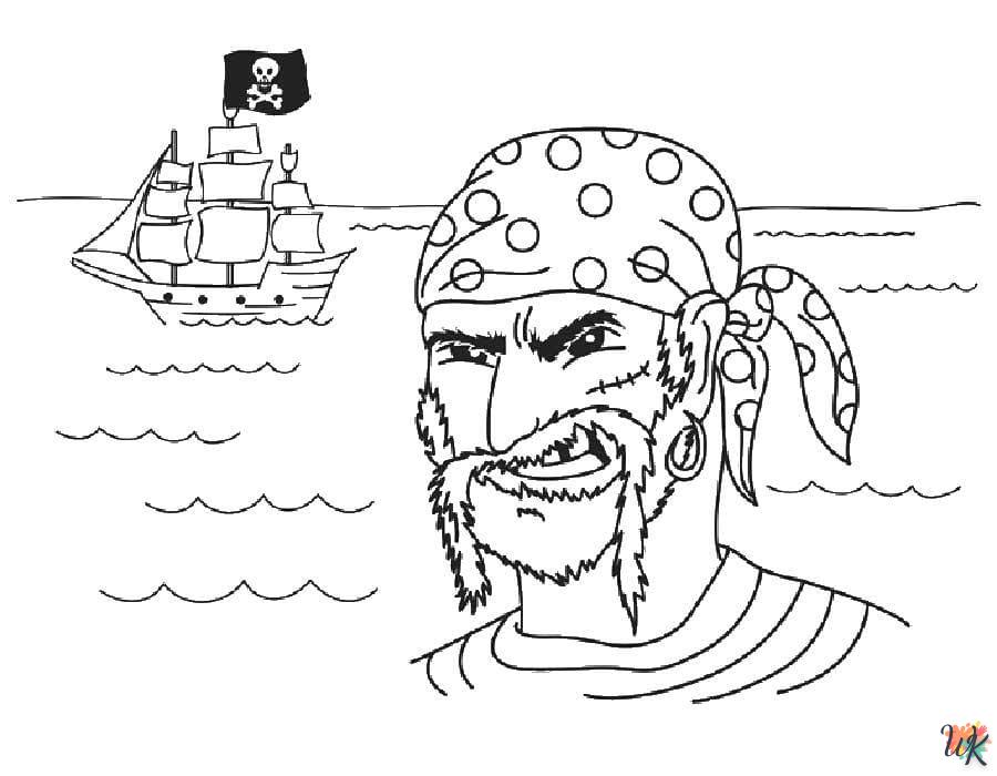 kleurplaten piraten 23
