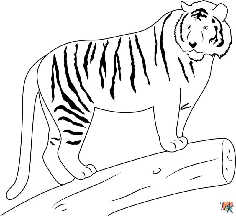 kleurplaten tijgers