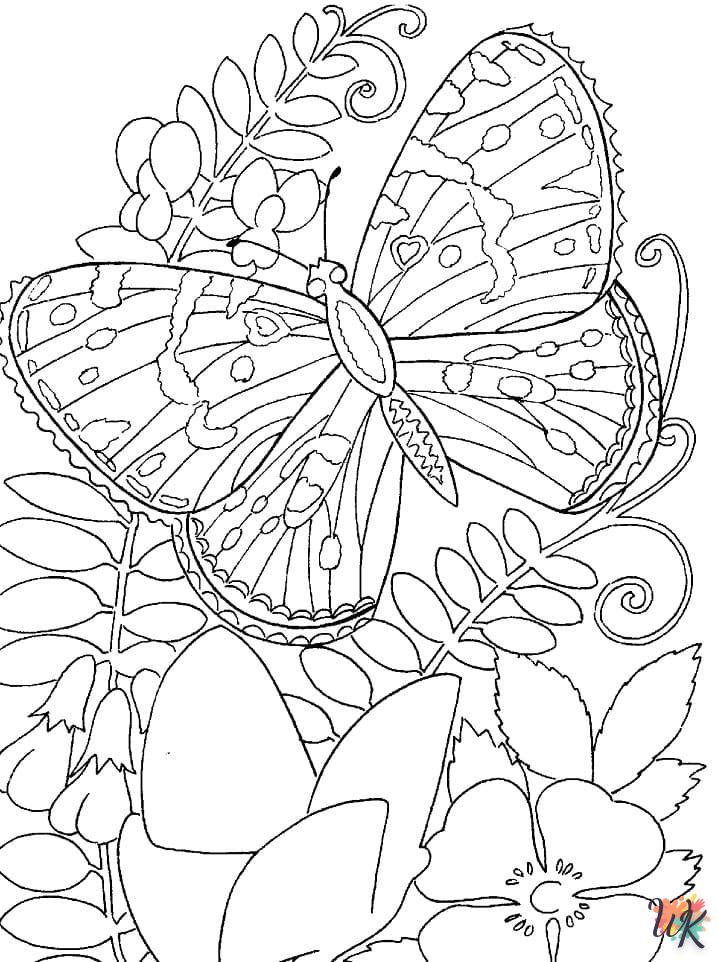 kleurplaten vlinders 14