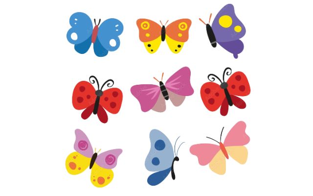 kleurplaten vlinders logo