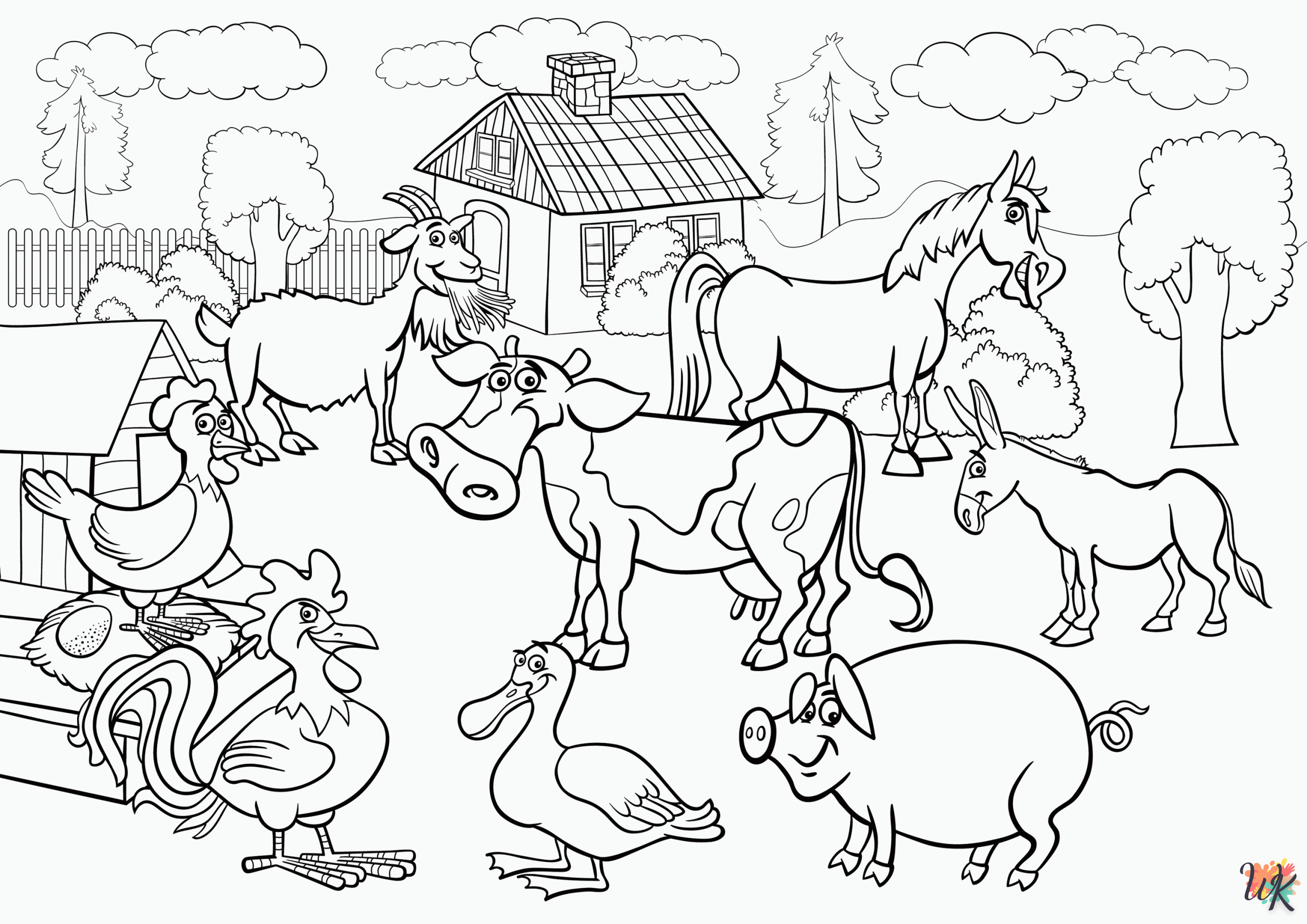 Kleurplaten Boerderij5