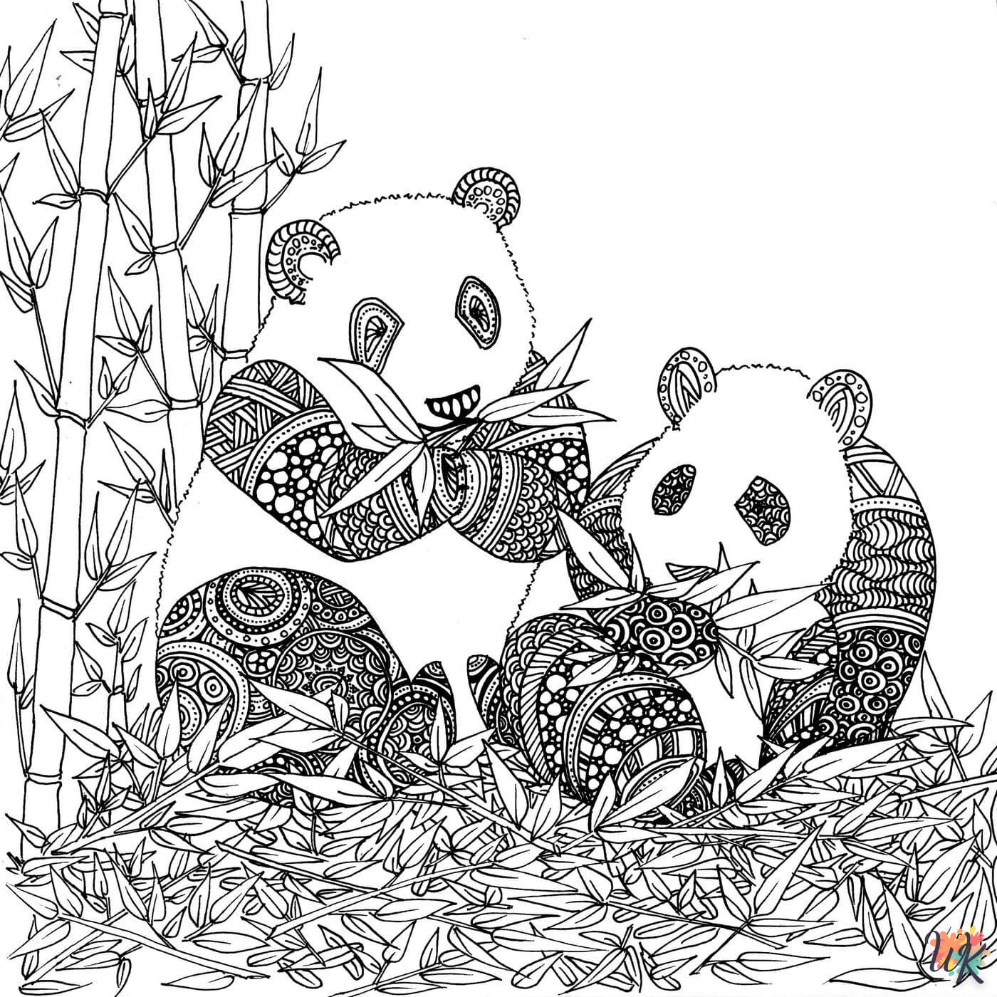 Pandabeer Kleurplaten1