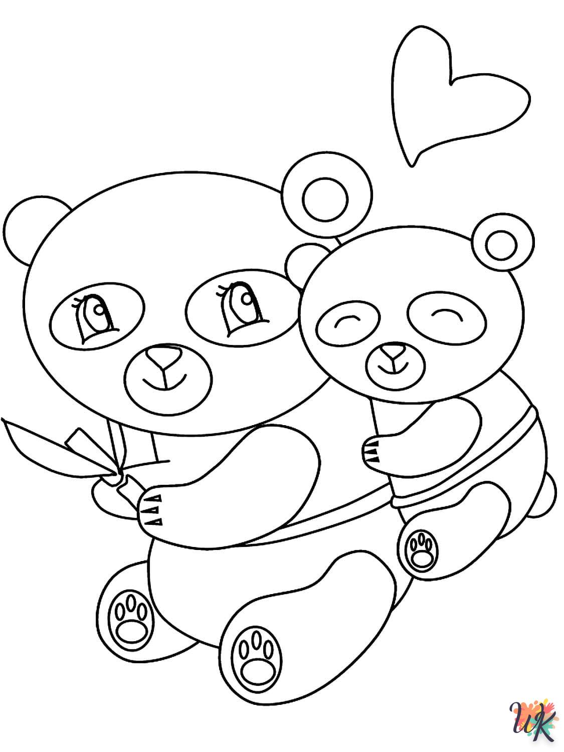 Pandabeer Kleurplaten29