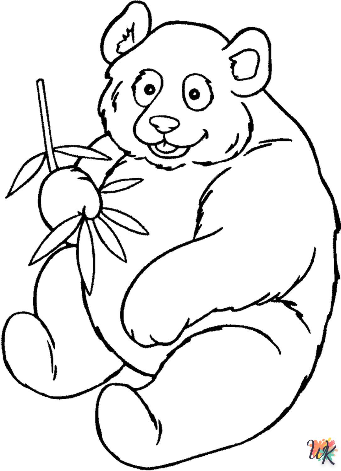 Pandabeer Kleurplaten34