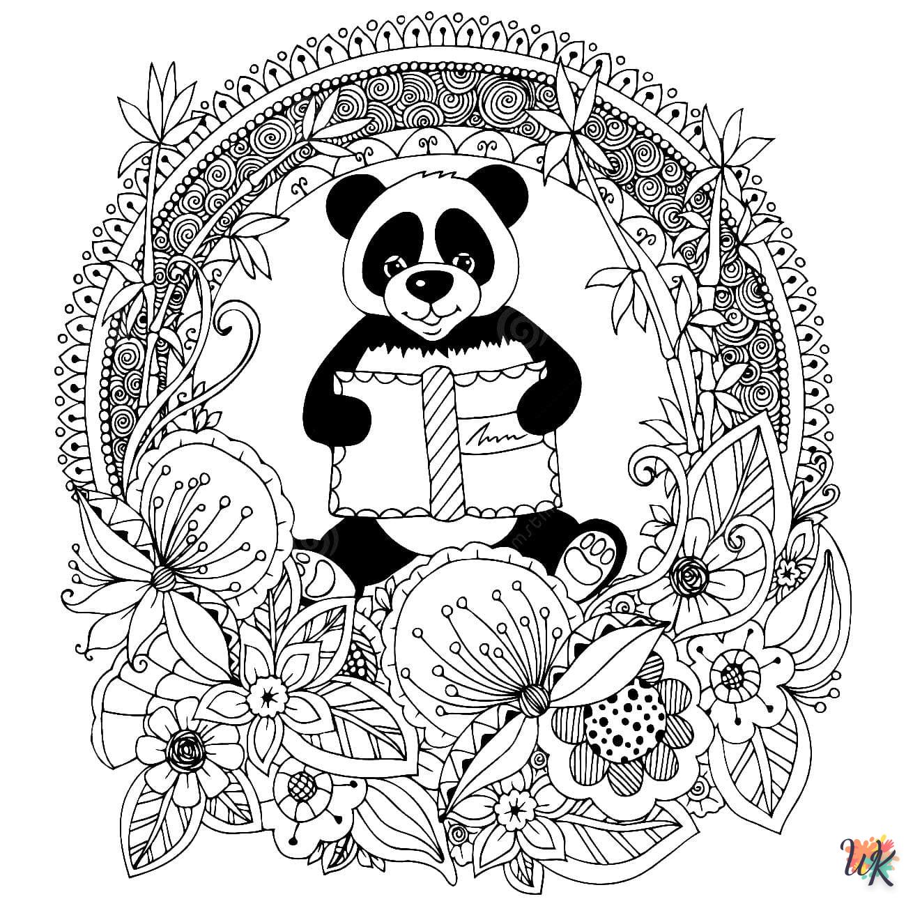 Pandabeer Kleurplaten58
