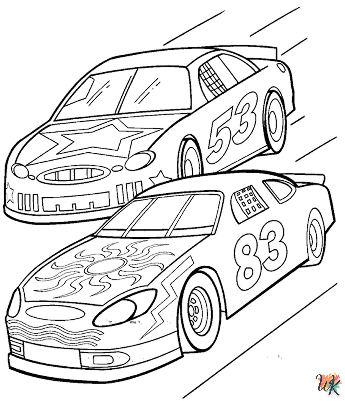 Raceauto kleurplaten13