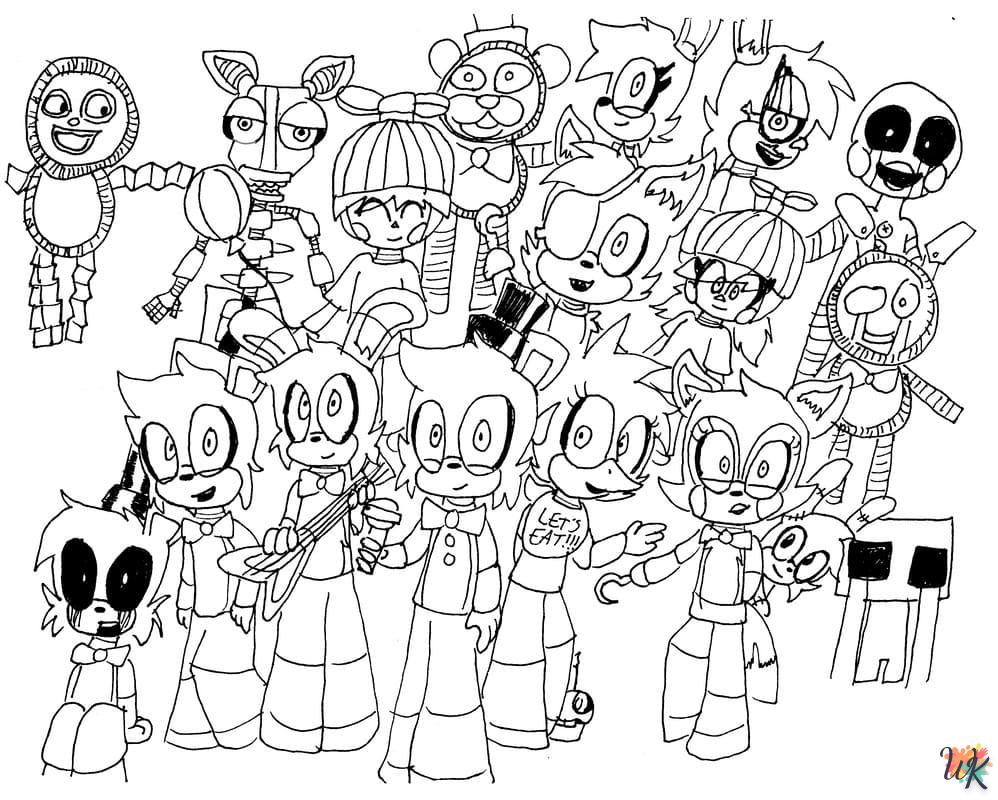 Five Nights at Freddys kleurplaten16
