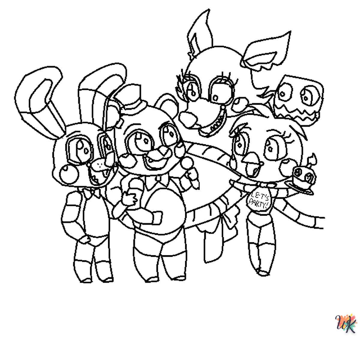 Five Nights at Freddys kleurplaten32