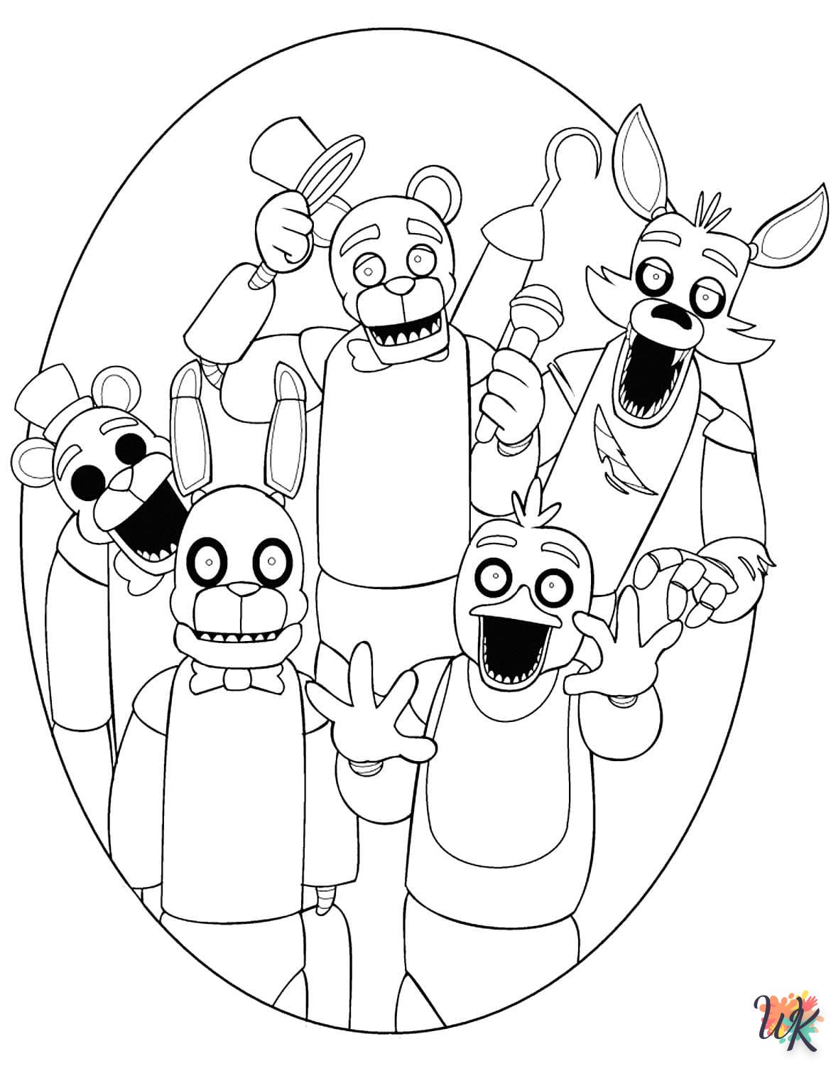Five Nights at Freddys kleurplaten4