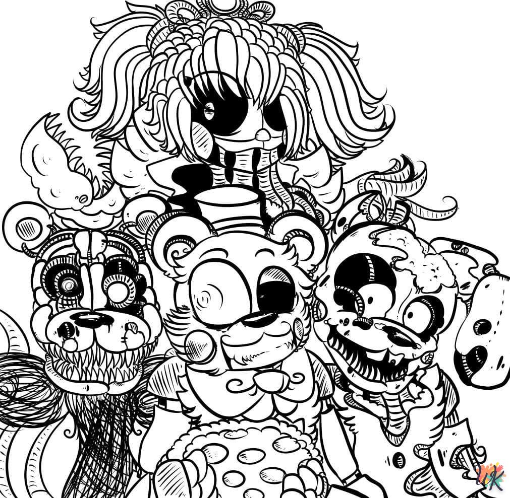 Five Nights at Freddys kleurplaten8