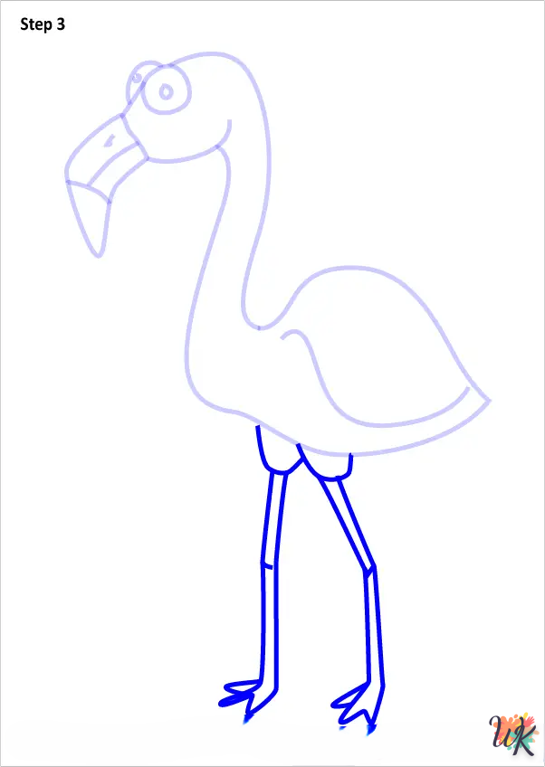 Flamingo tekenen1