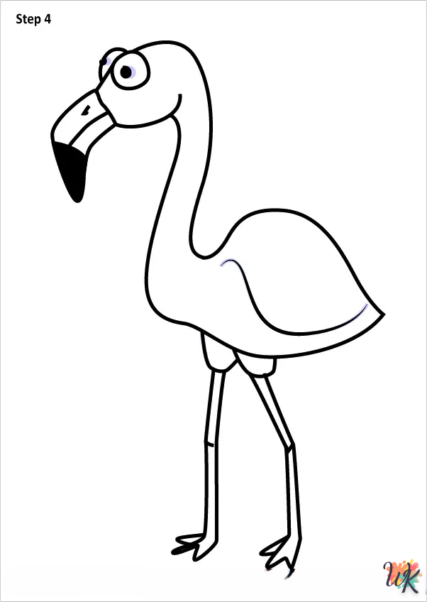 Flamingo tekenen3