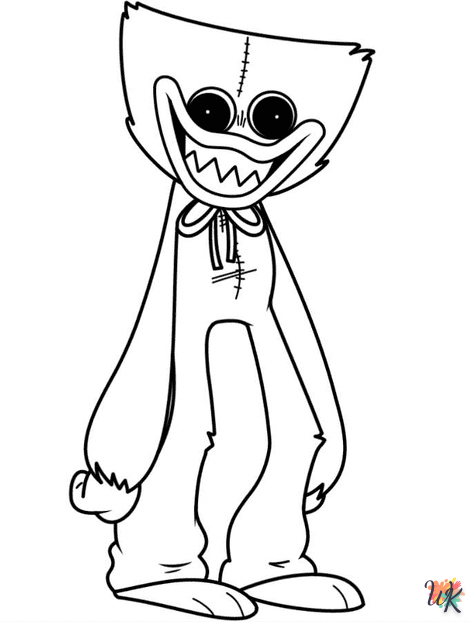 Huggy Wuggy 28 Huggy Wuggy kleurplaat3