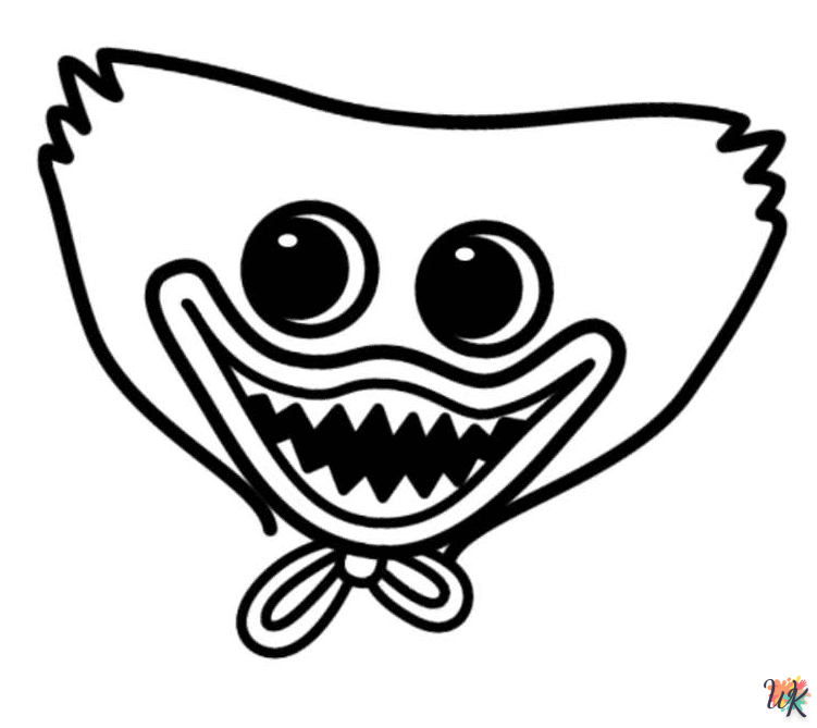 Huggy Wuggy 27 Huggy Wuggy kleurplaat4