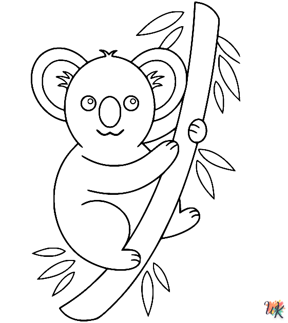 Koala kleurplaat28