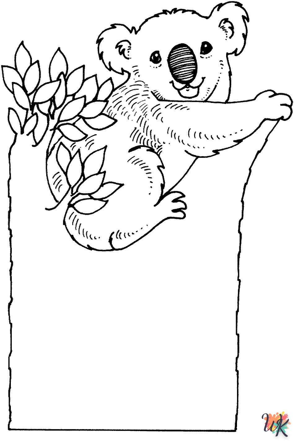 Koala kleurplaat32