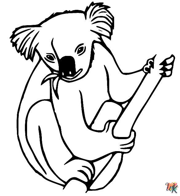 Koala kleurplaat37