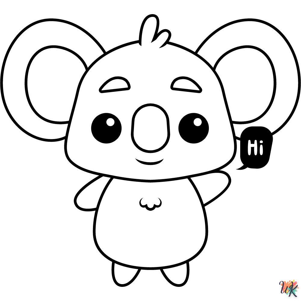 Koala kleurplaat44